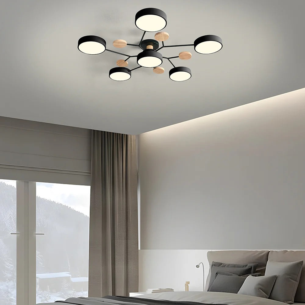 CircuLux | Plafondlamp LED Hedendaags Half-Ingebouwd in IJzer