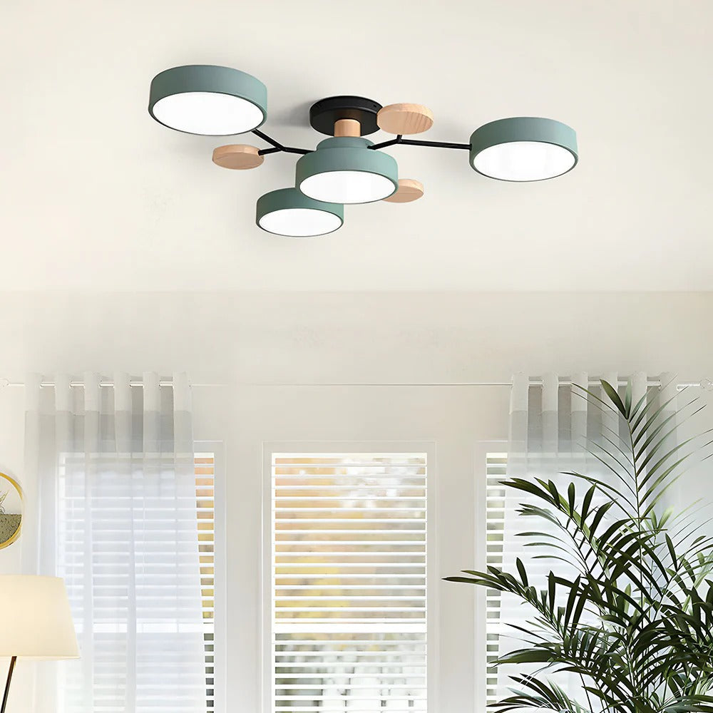 CircuLux | Plafondlamp LED Hedendaags Half-Ingebouwd in IJzer