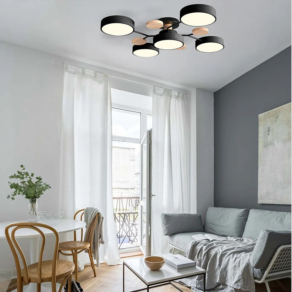 CircuLux | Plafondlamp LED Hedendaags Half-Ingebouwd in IJzer