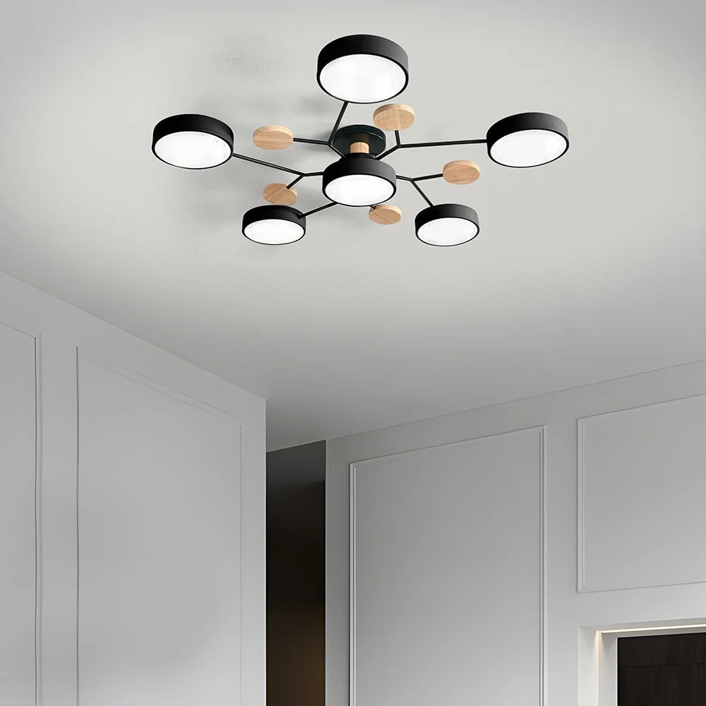 CircuLux | Plafondlamp LED Hedendaags Half-Ingebouwd in IJzer