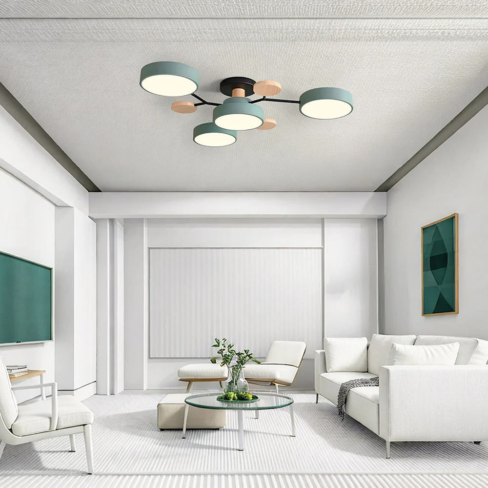 CircuLux | Plafondlamp LED Hedendaags Half-Ingebouwd in IJzer