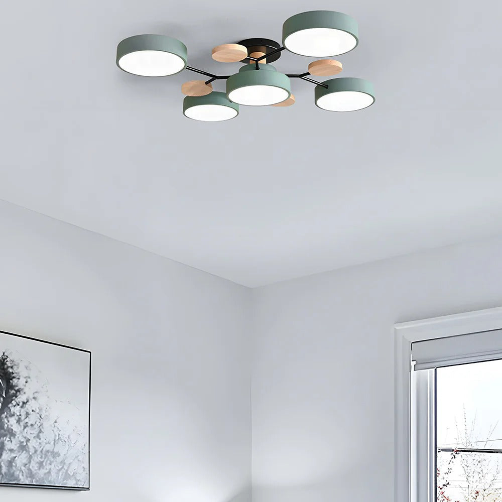 CircuLux | Plafondlamp LED Hedendaags Half-Ingebouwd in IJzer