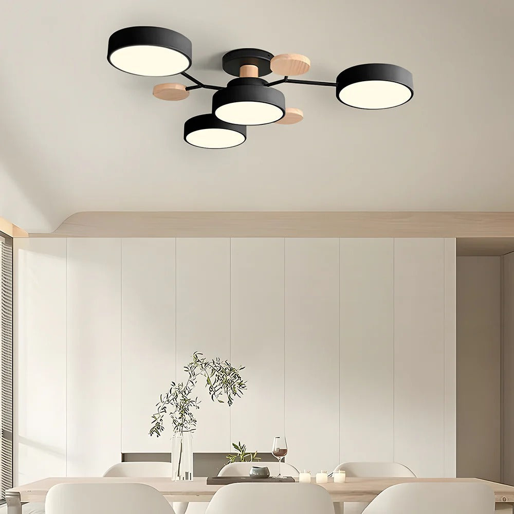 CircuLux | Plafondlamp LED Hedendaags Half-Ingebouwd in IJzer