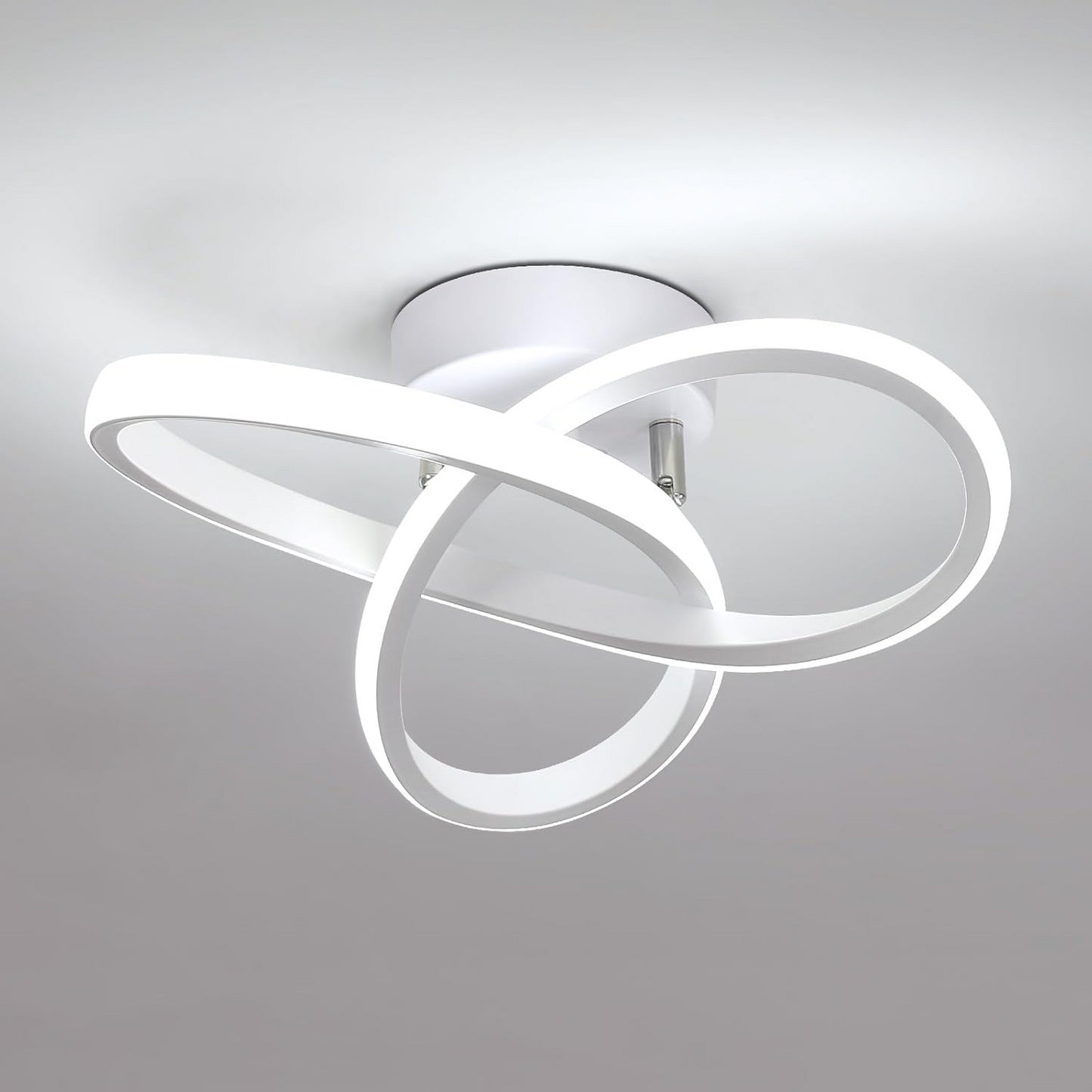 Luminairea | Moderne witte metalen LED-plafondlamp