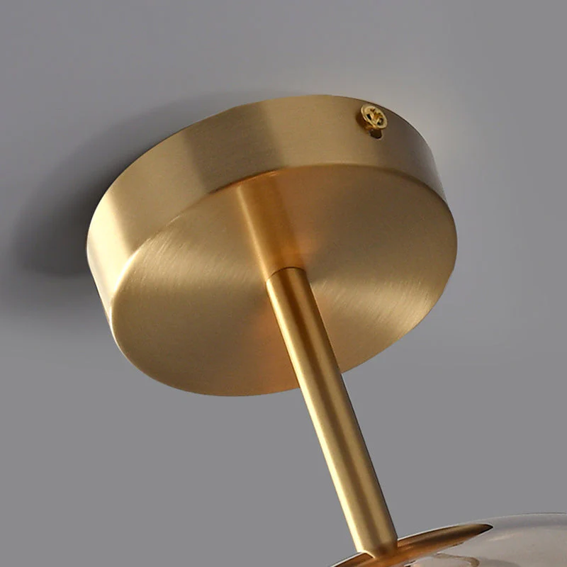 Vintara | Moderne plafondlamp en koperen glas
