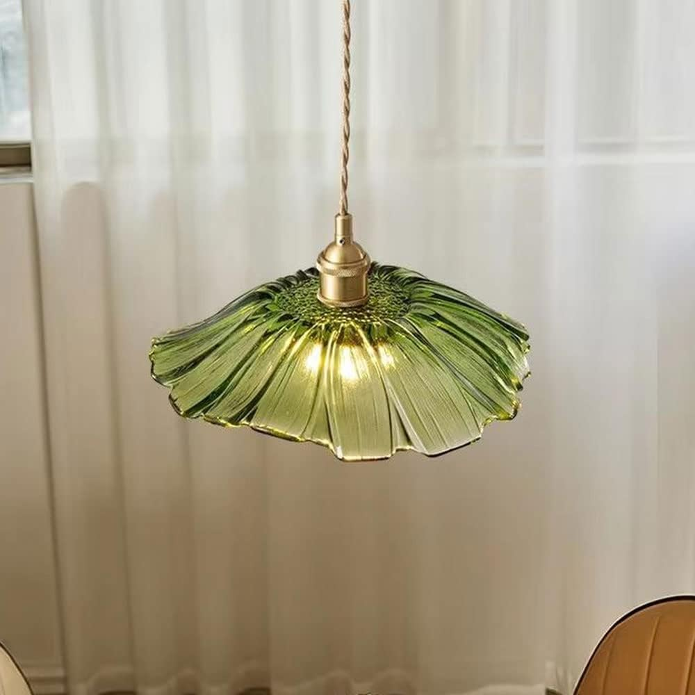 Florinea | Retro glazen hanglamp in bloemvorm