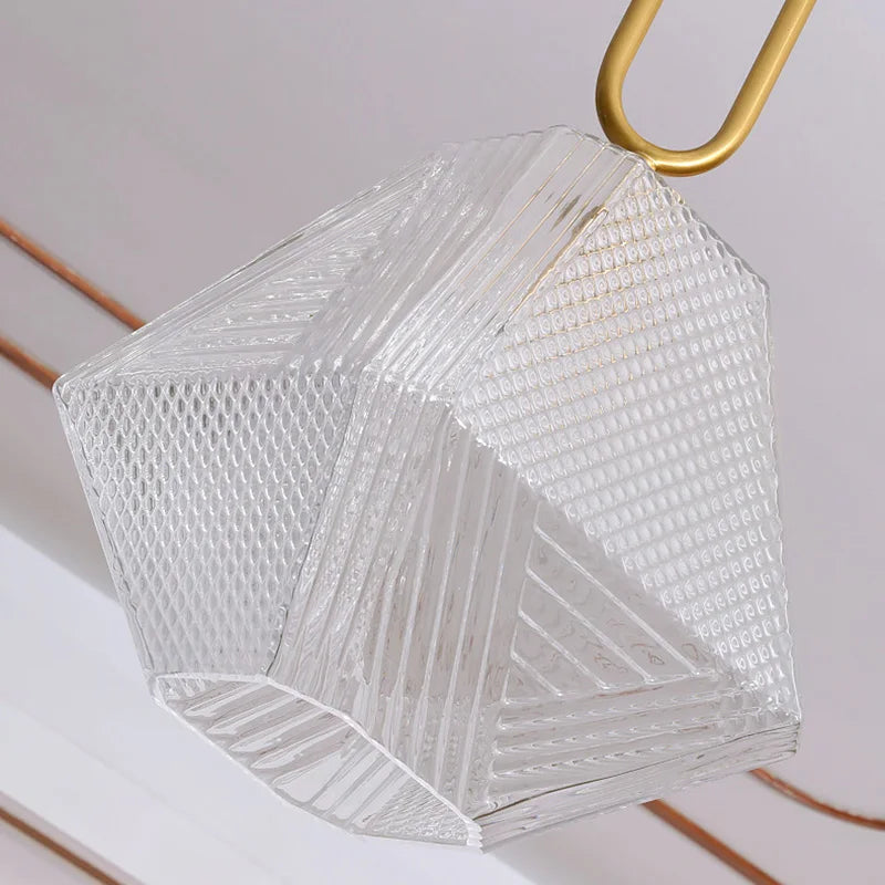 Lumivelle | Elegante hanglamp van glas en verguld koper