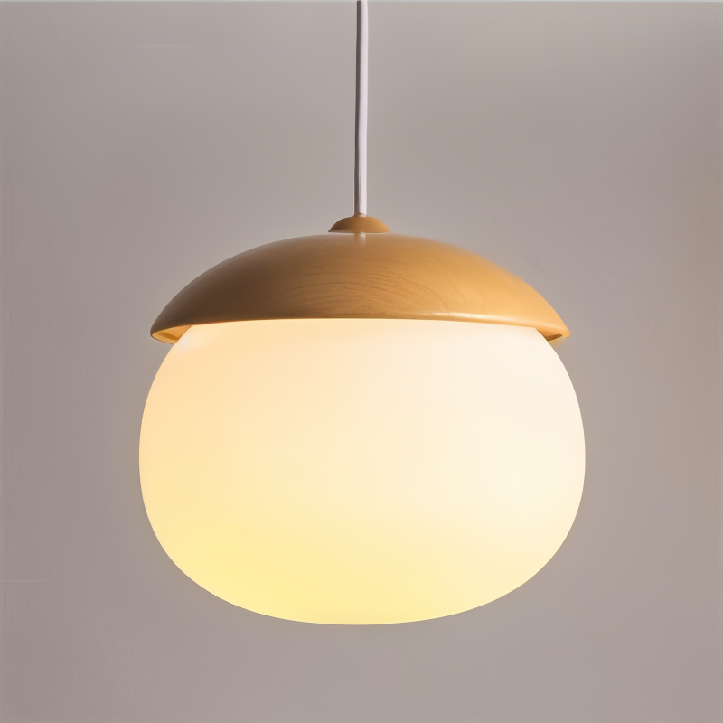 Lunova | Suspension Vintage en Verre Dépoli – Douille E27