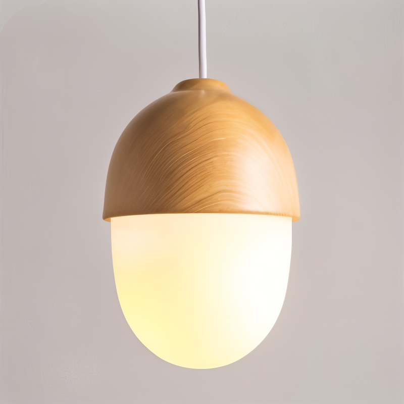 Lunova | Suspension Vintage en Verre Dépoli – Douille E27