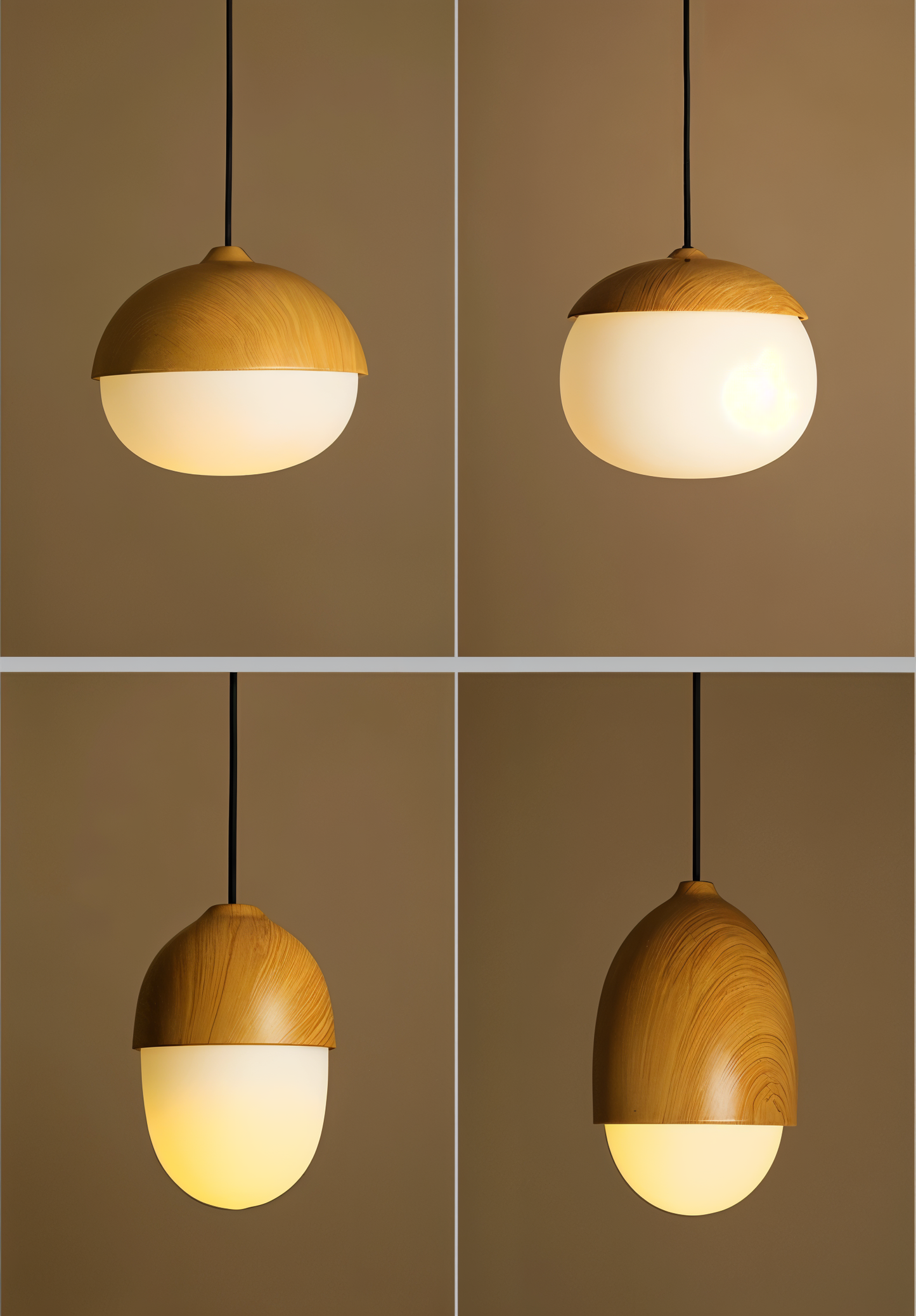 Lunova | Suspension Vintage en Verre Dépoli – Douille E27