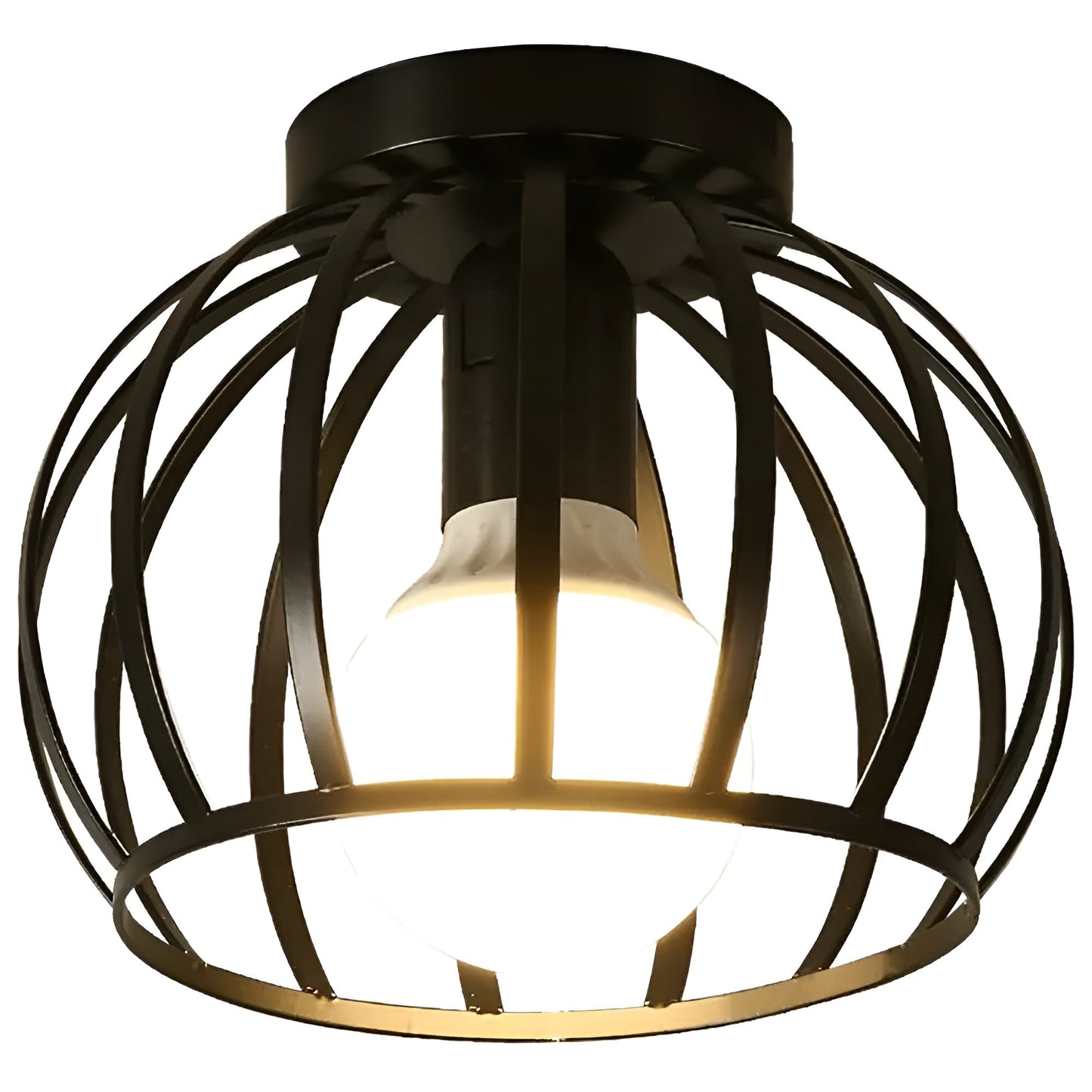 AisleShine | Zwart metalen geometrische plafondlamp