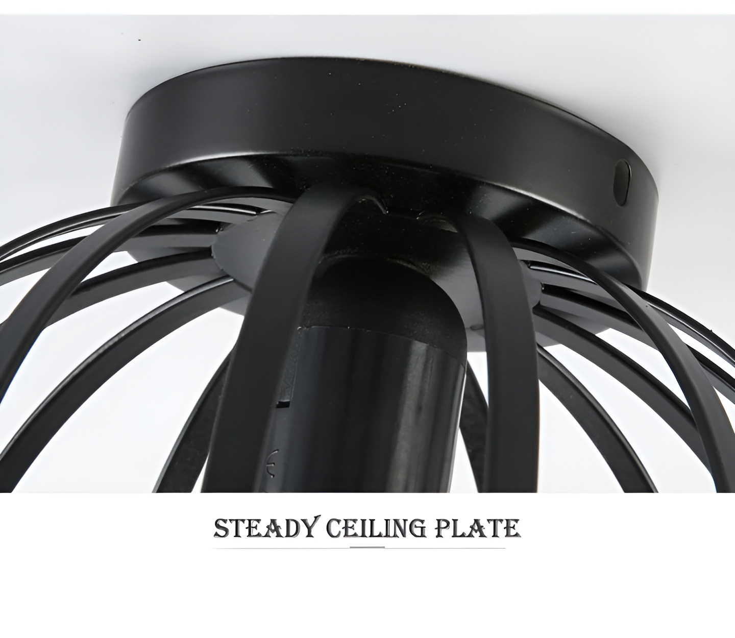 AisleShine | Zwart metalen geometrische plafondlamp