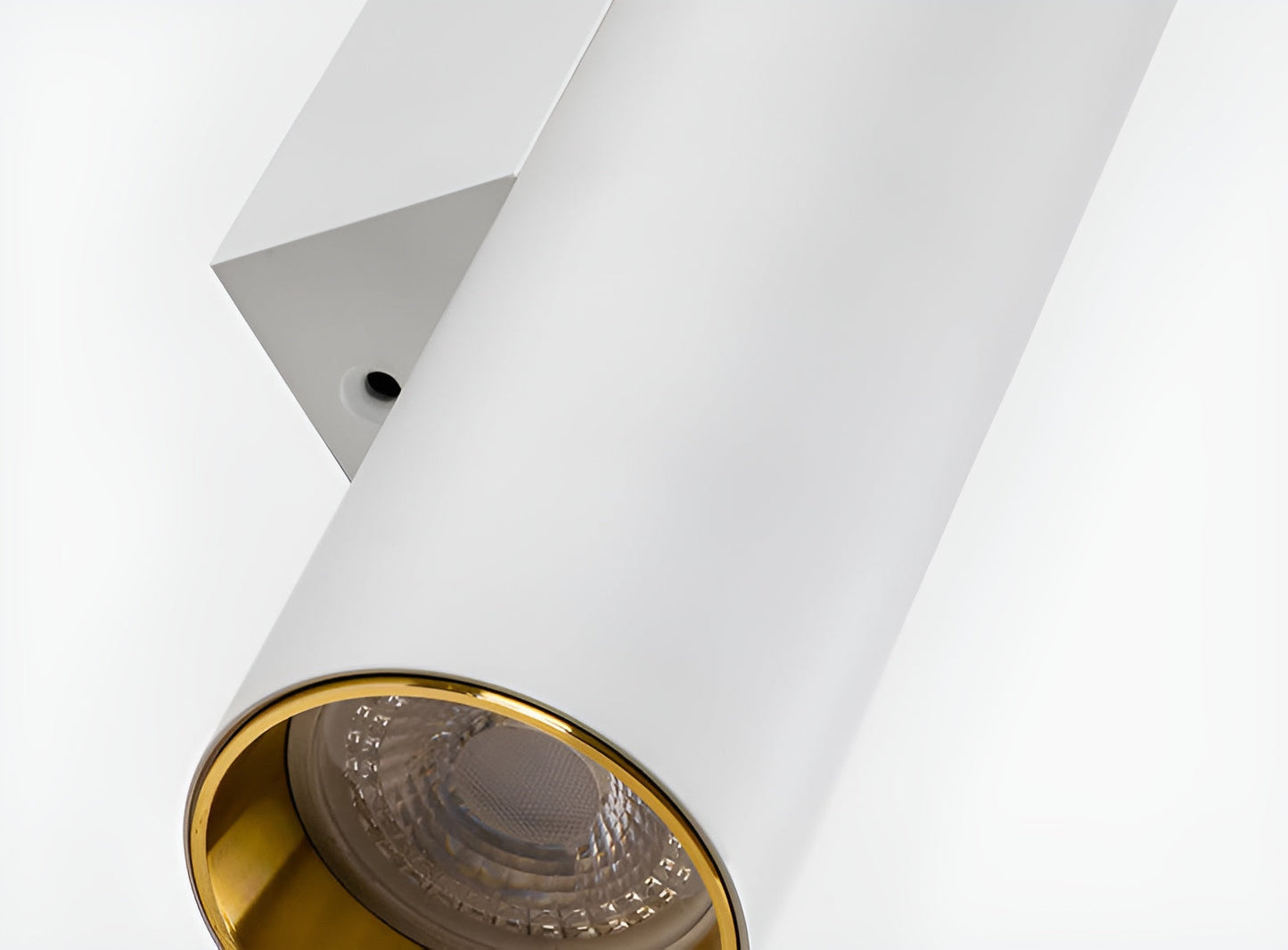 GeminiGlow – Gouden wandlamp met cilindrisch ontwerp LED