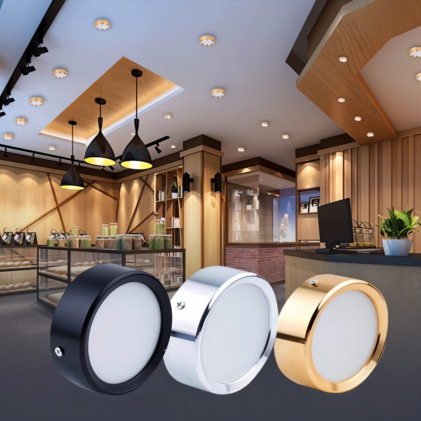 AluminBeam | Spot LED Rond Extra-plat en Aluminium