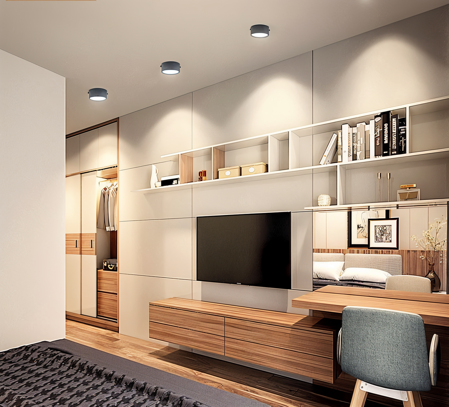 AluminBeam | Spot LED Rond Extra-plat en Aluminium
