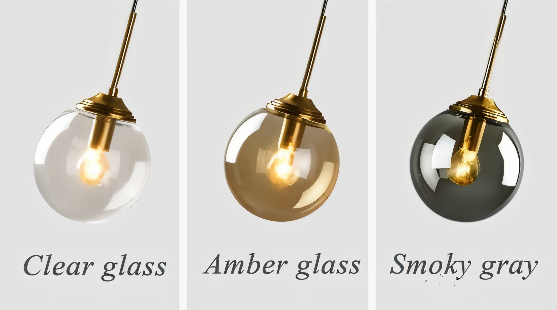 Skymora | Noordse glazen steen ophanging – E14 fitting