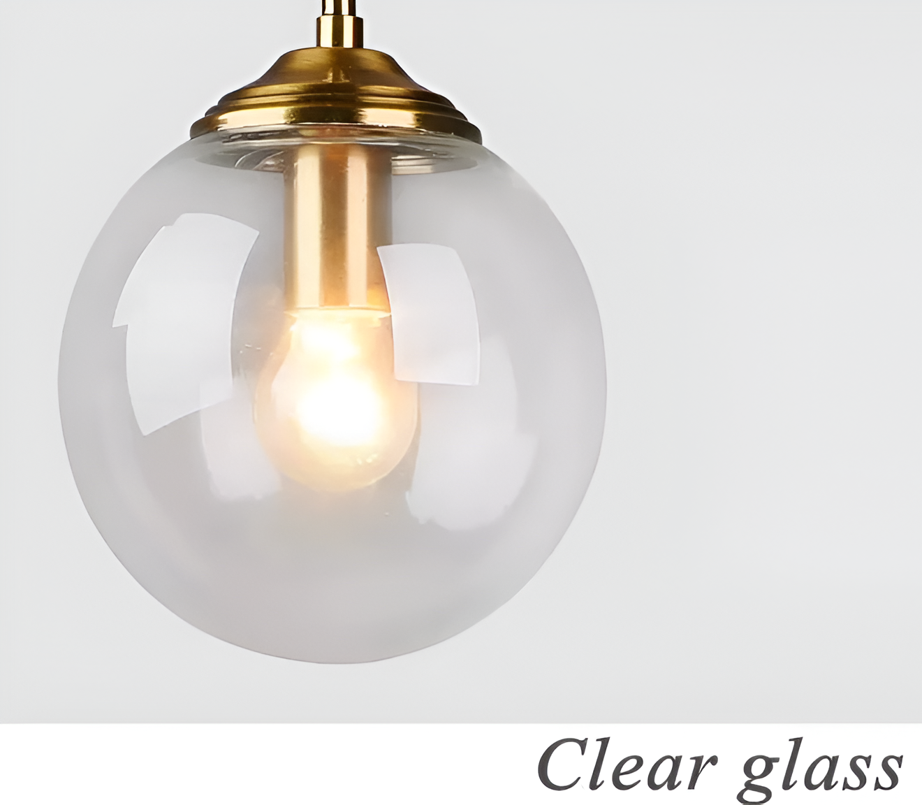 Skymora | Noordse glazen steen ophanging – E14 fitting