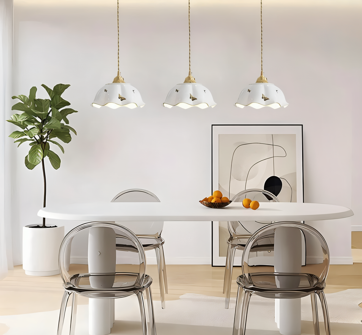 Papillona | Keramische hanglamp met gesculpteerde vlinder – Zacht LED-licht