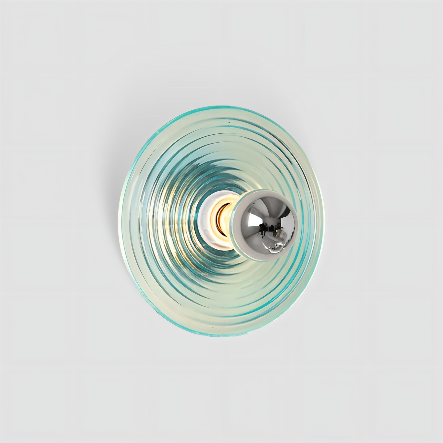 CircRipple | Ronde Wandapplique van Golvend Glas met Watereffect