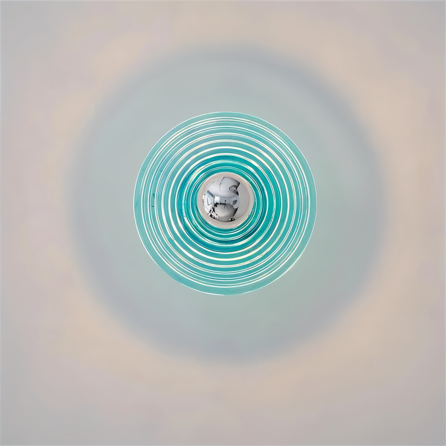 CircRipple | Ronde Wandapplique van Golvend Glas met Watereffect