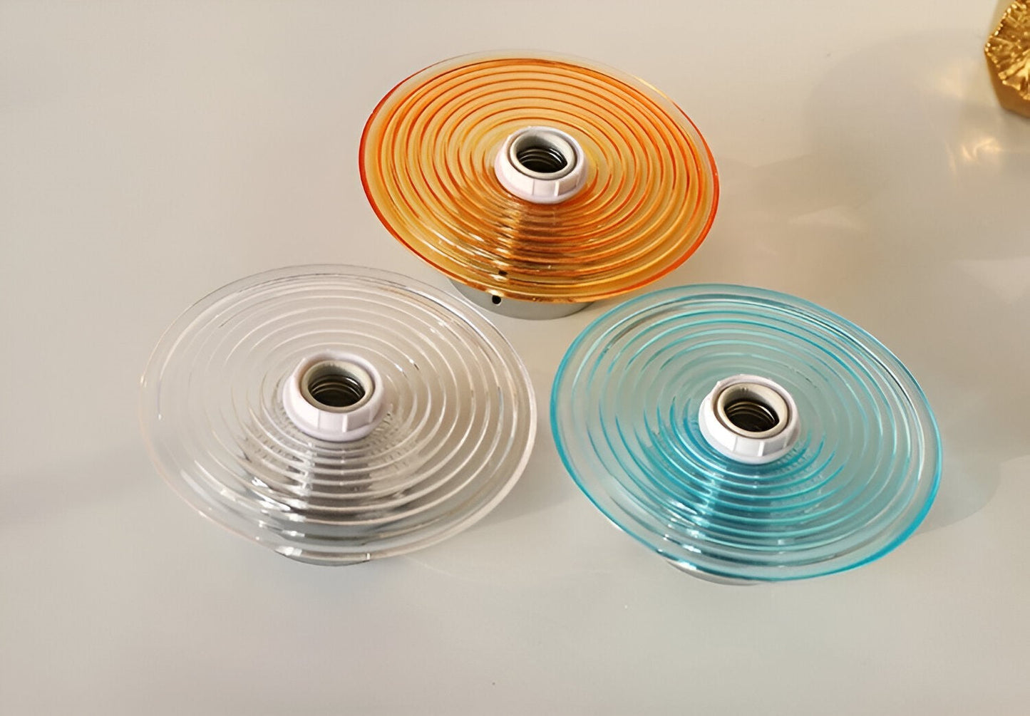 CircRipple | Ronde Wandapplique van Golvend Glas met Watereffect