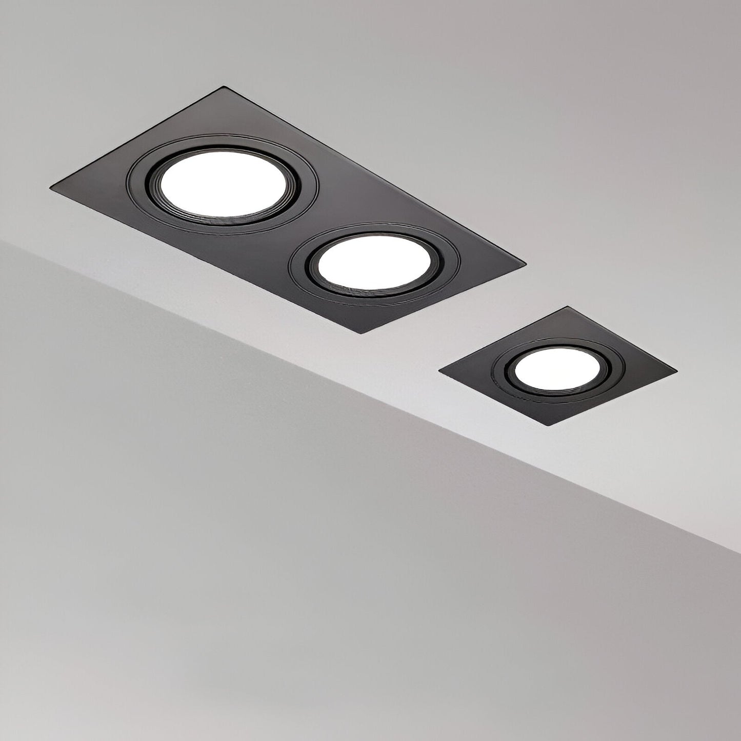 Quadralux | Inbouw LED-spot Vierkant Draaibaar – Wit of Zwart