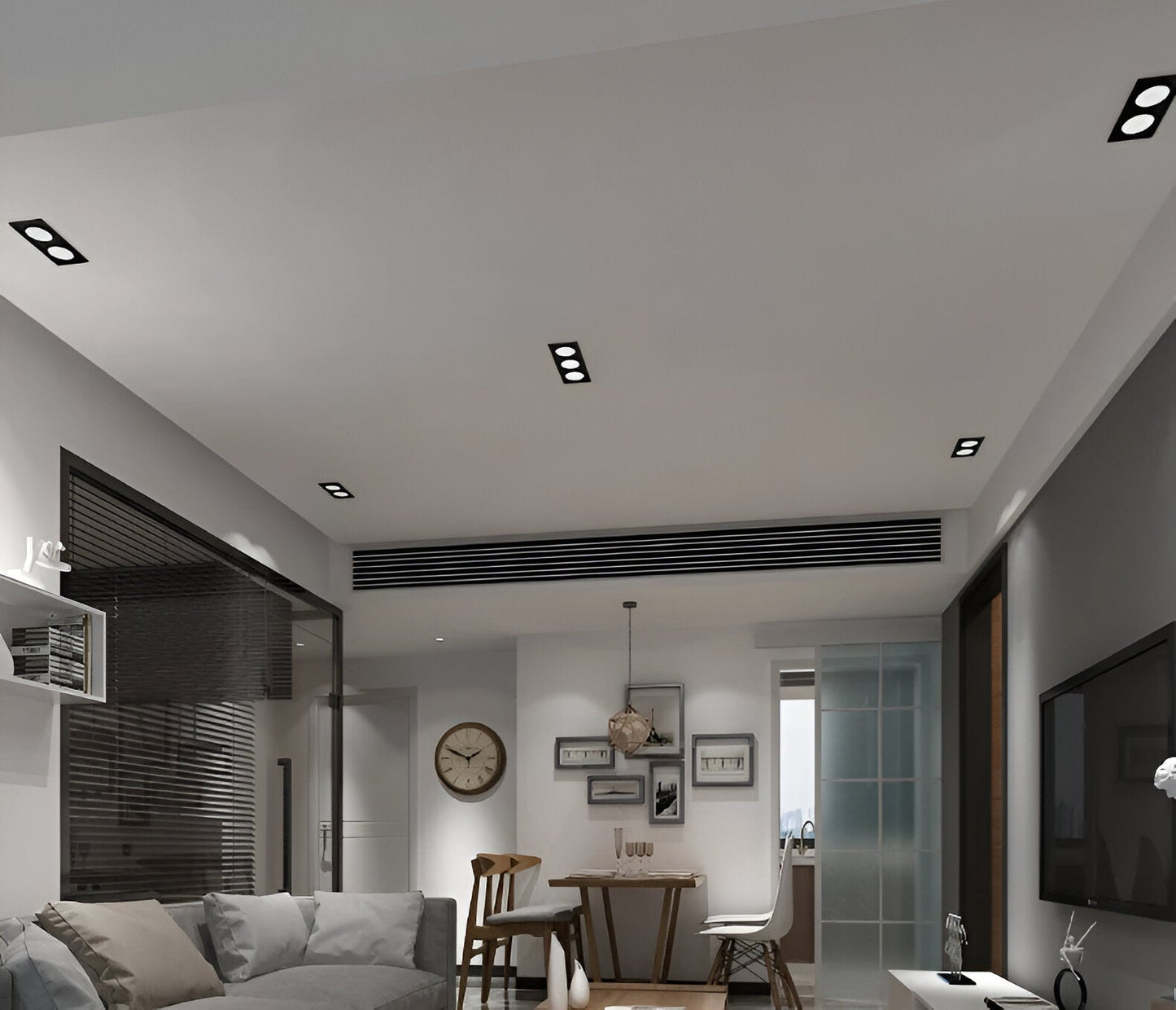 Quadralux | Inbouw LED-spot Vierkant Draaibaar – Wit of Zwart