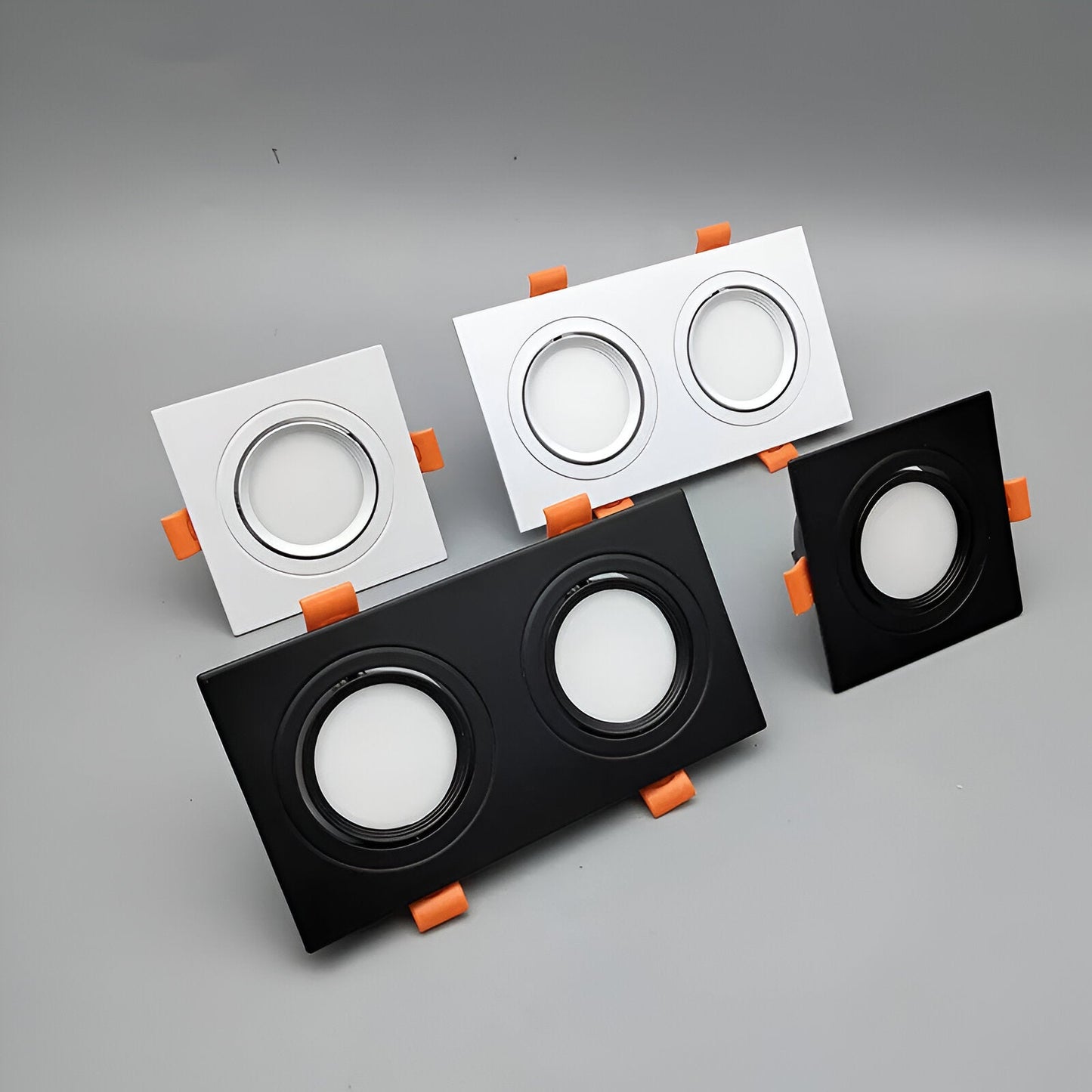 Quadralux | Inbouw LED-spot Vierkant Draaibaar – Wit of Zwart