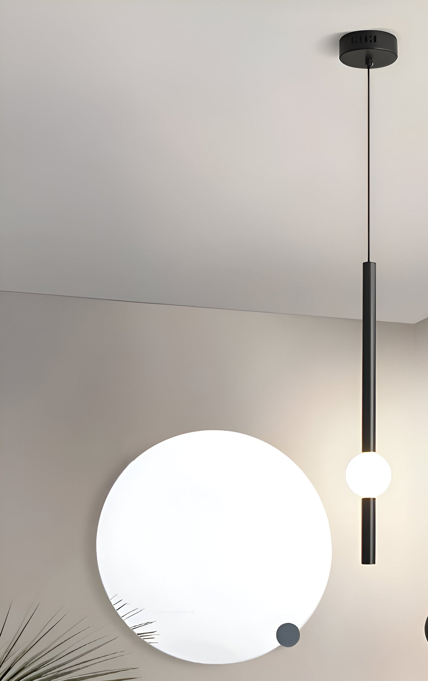 LinéaGlow | Suspension LED Cylindrique Minimaliste – Noir ou Blanc Mat
