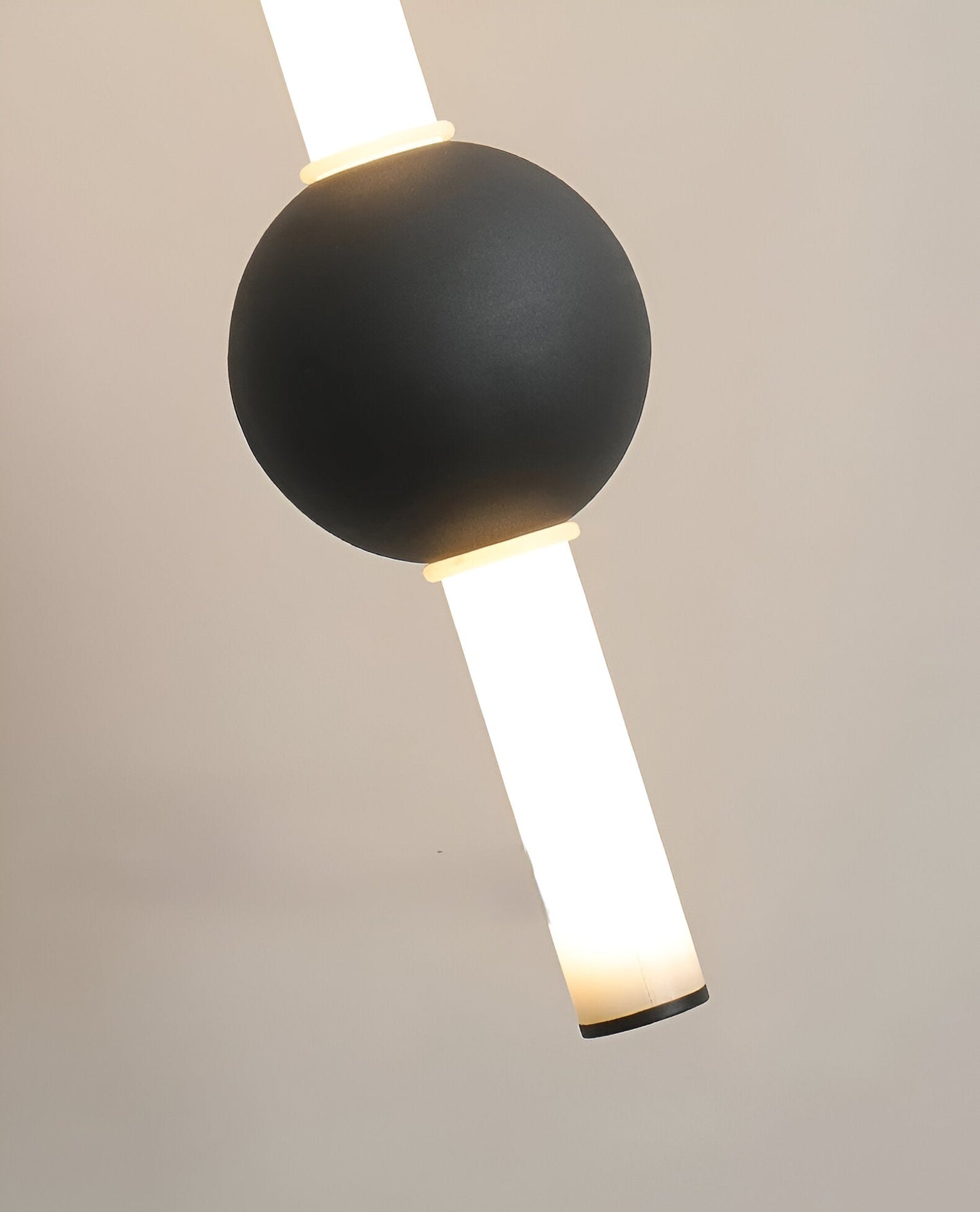 LinéaGlow | Suspension LED Cylindrique Minimaliste – Noir ou Blanc Mat