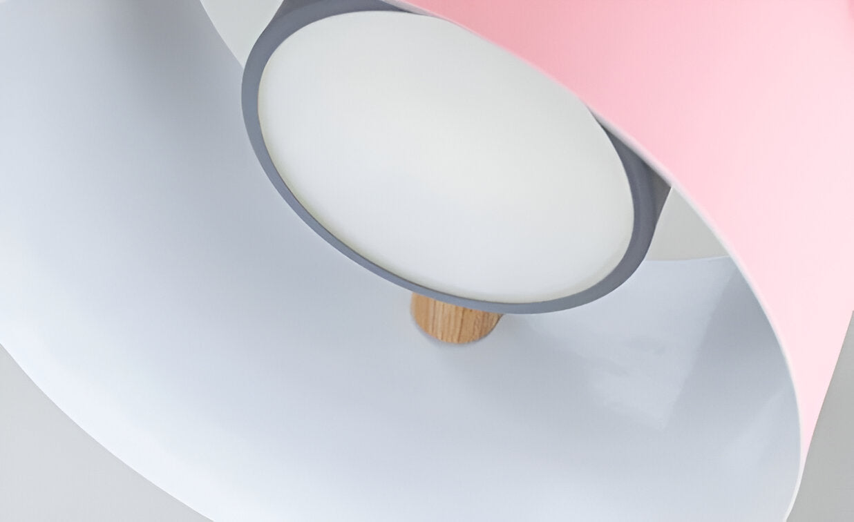 Nordylo | Suspension Cylindrique en Bois & Métal – Style Scandinave Coloré