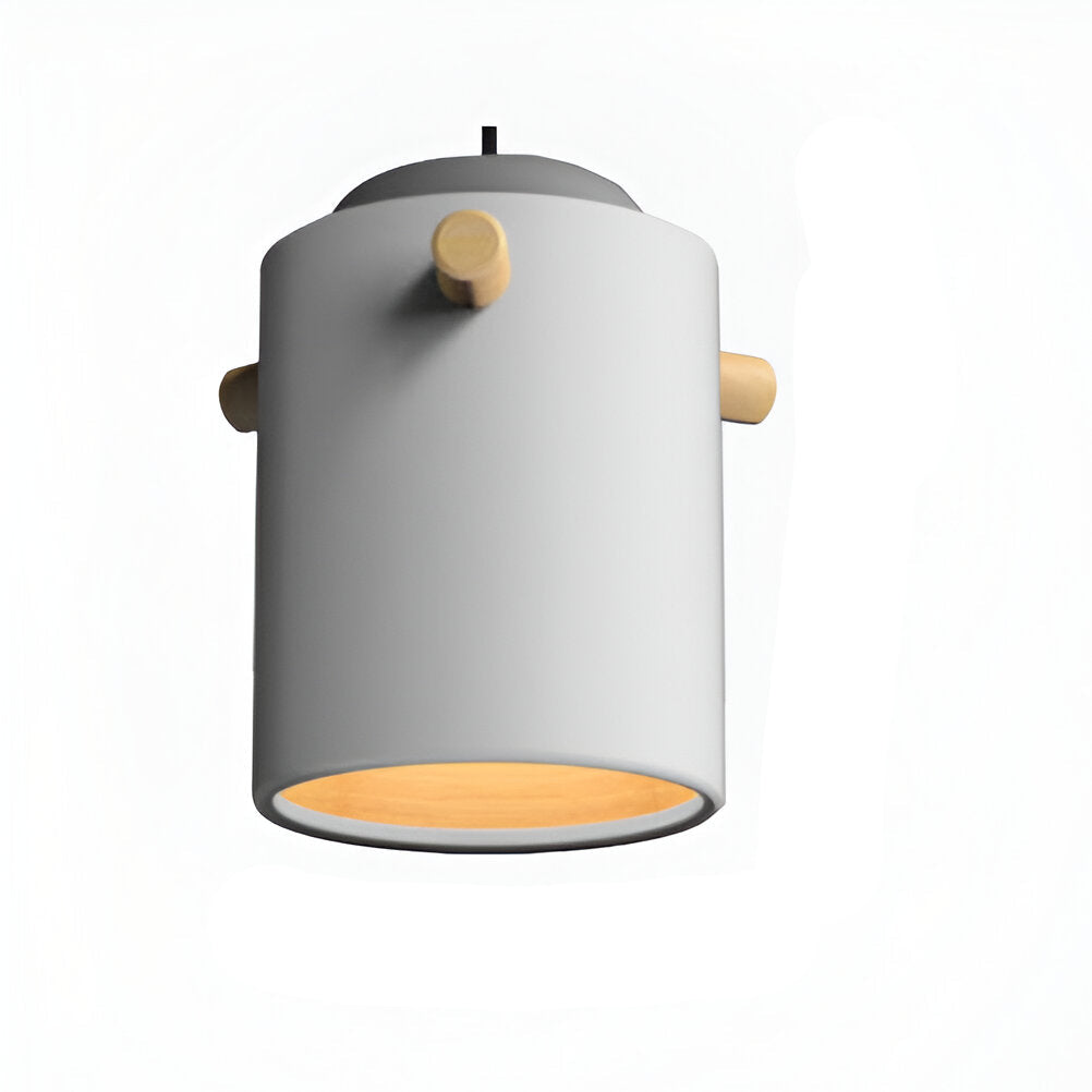 Nordylo | Suspension Cylindrique en Bois & Métal – Style Scandinave Coloré