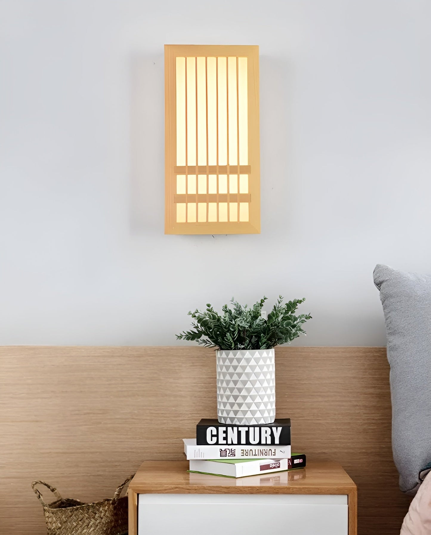 DoaGlow – Japandi wandlamp van hout en acryl