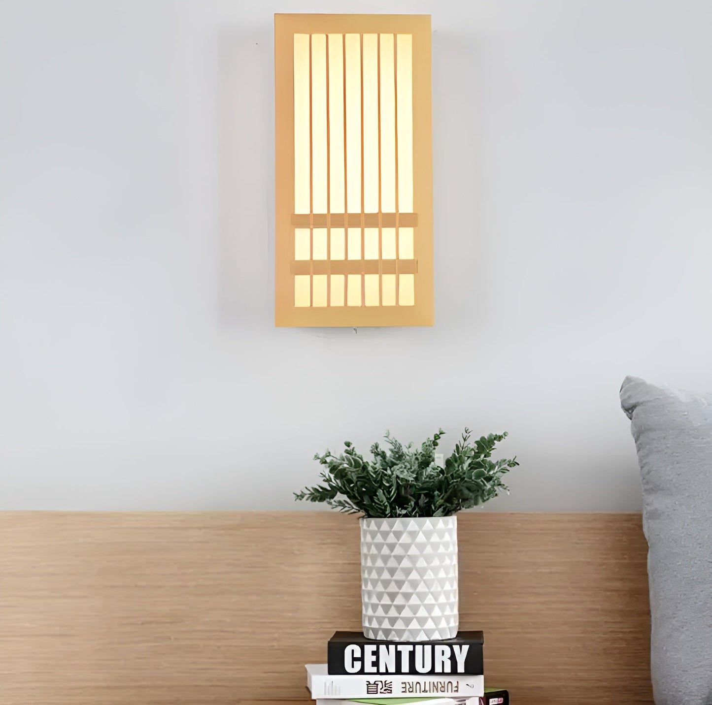 DoaGlow – Japandi wandlamp van hout en acryl