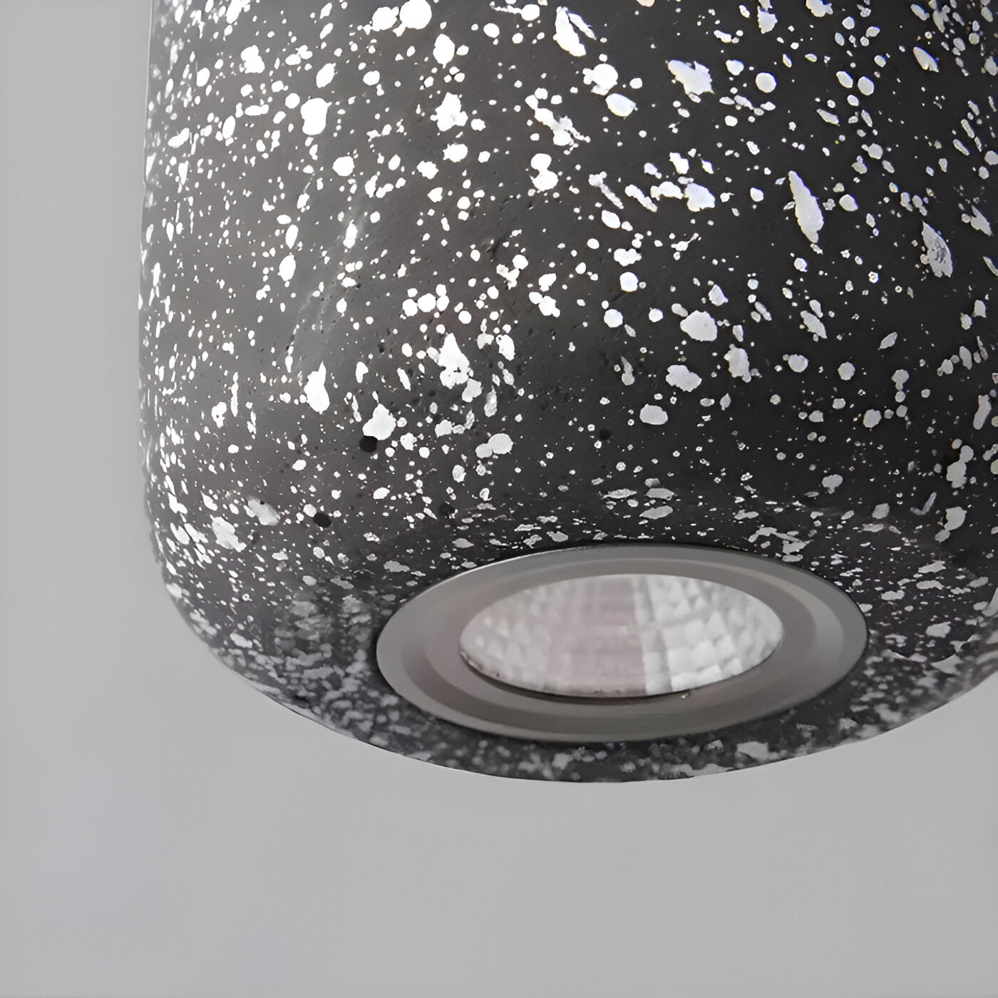 Bétonia | Noordse hanglamp van cement en glas – geïntegreerd LED-licht