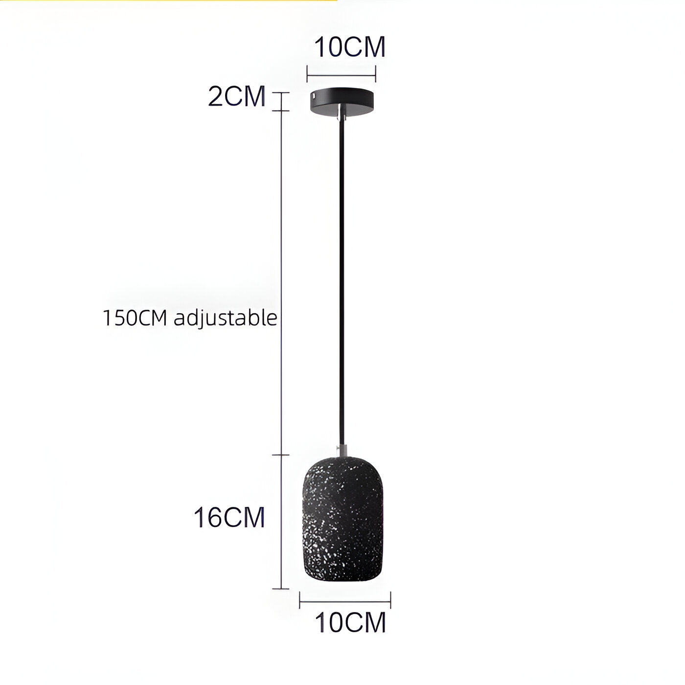 Bétonia | Noordse hanglamp van cement en glas – geïntegreerd LED-licht