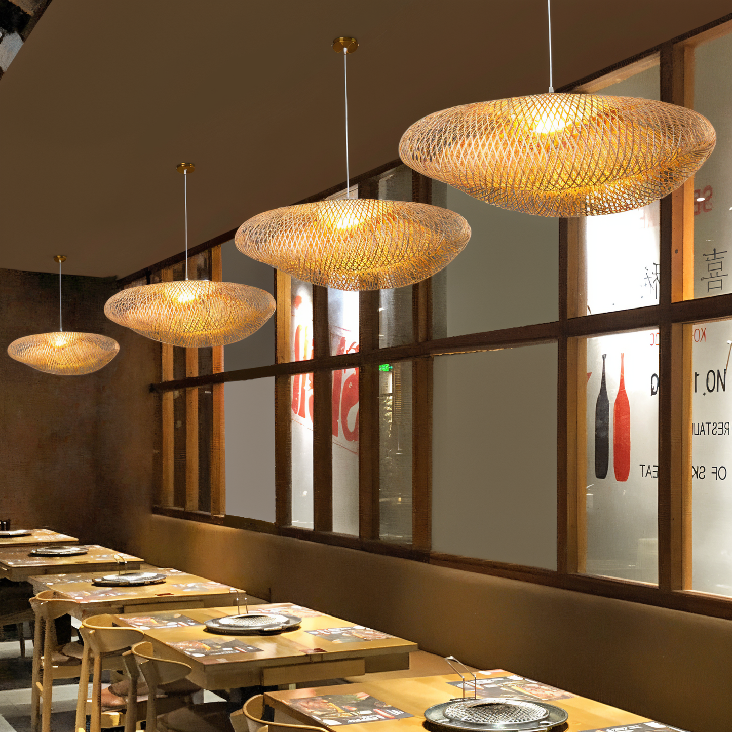 EcoLush – Handgemaakte Rattan Hanglamp