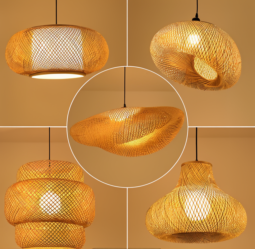 EcoLush – Handgemaakte Rattan Hanglamp