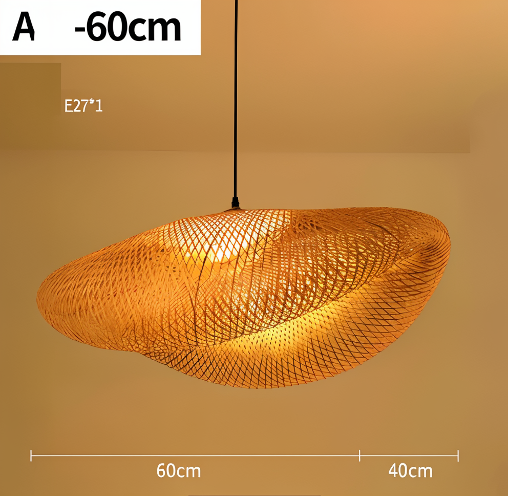 EcoLush – Handgemaakte Rattan Hanglamp