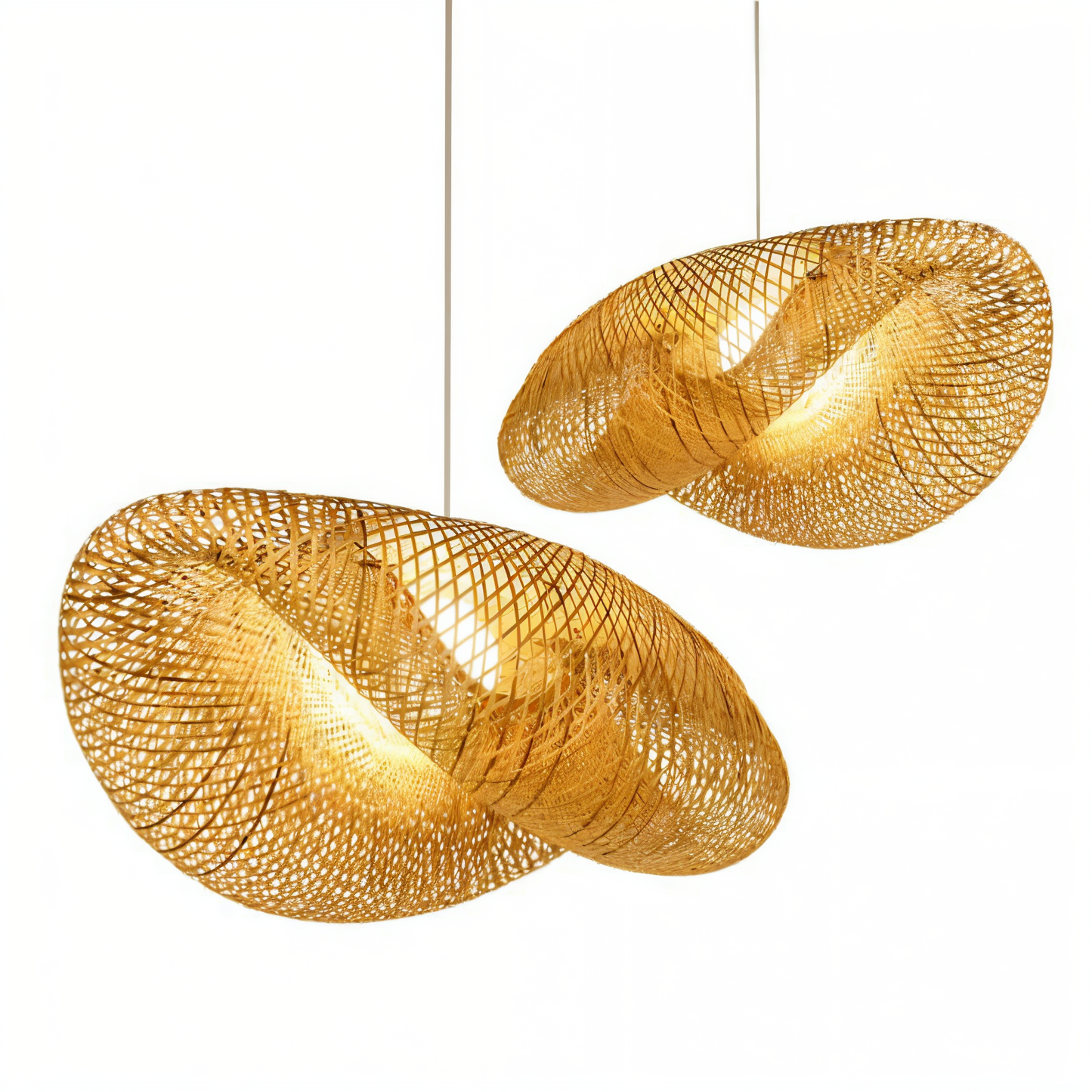 EcoLush – Handgemaakte Rattan Hanglamp