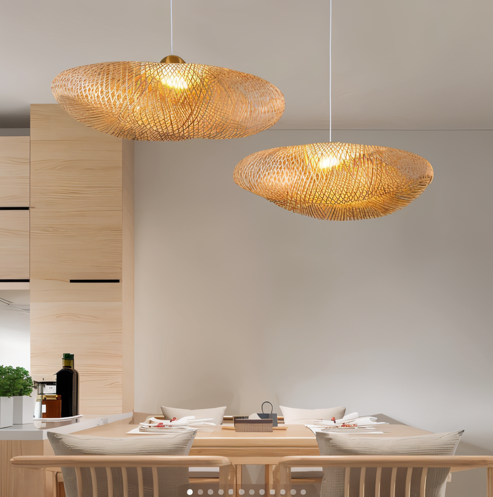 EcoLush – Handgemaakte Rattan Hanglamp