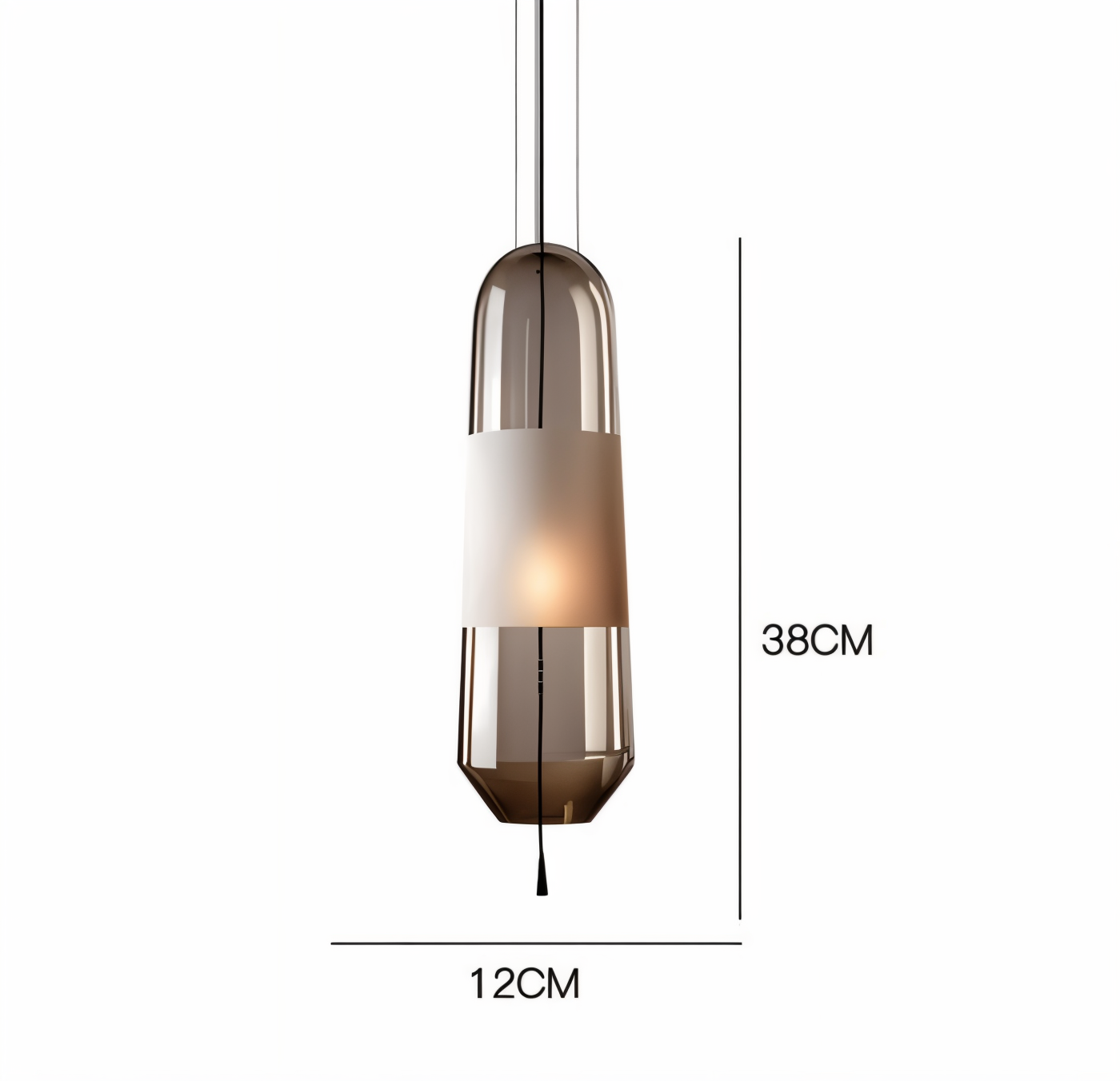 Vitraelon | Suspension Vintage en Verre Ouvert – Douille E14