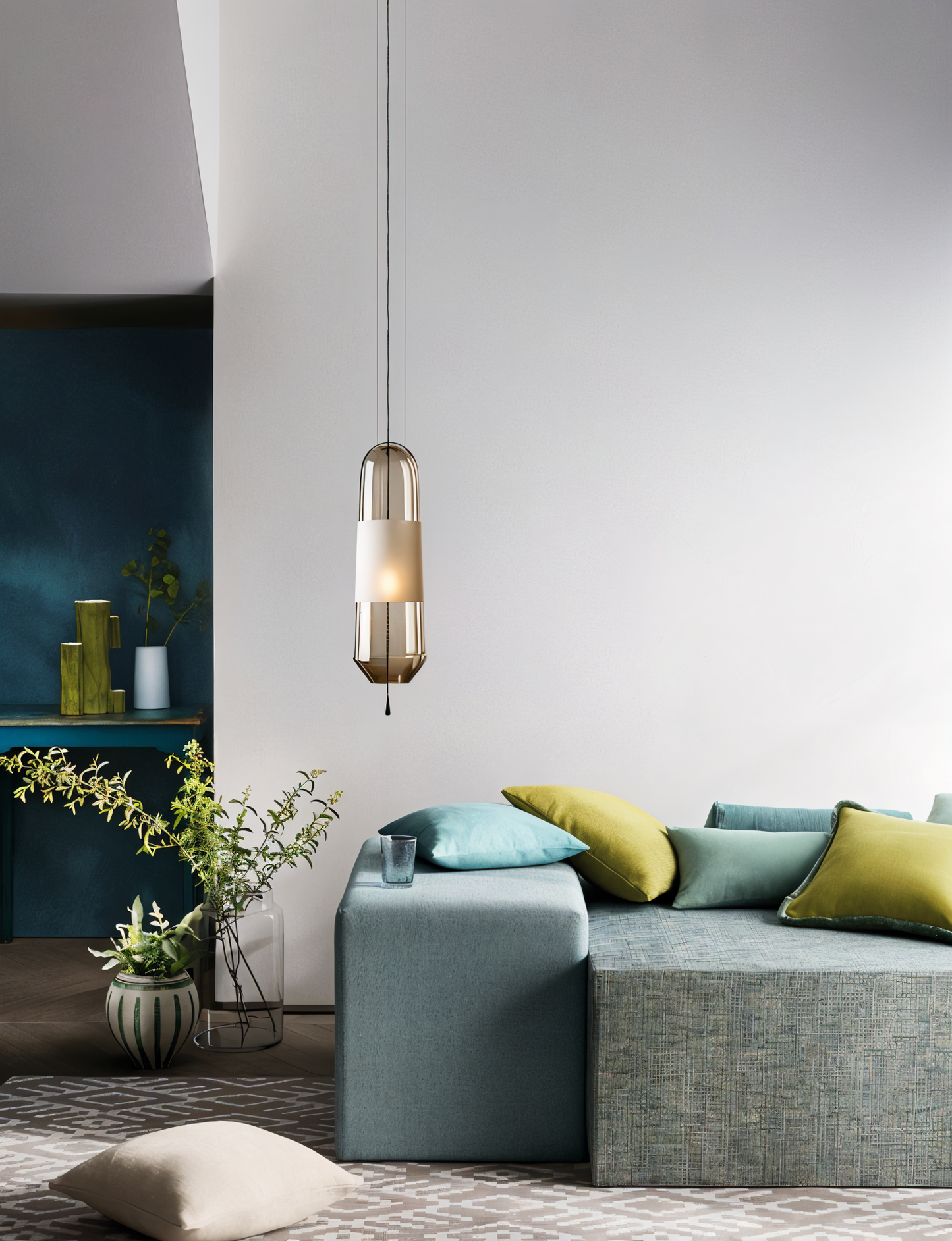 Vitraelon | Suspension Vintage en Verre Ouvert – Douille E14