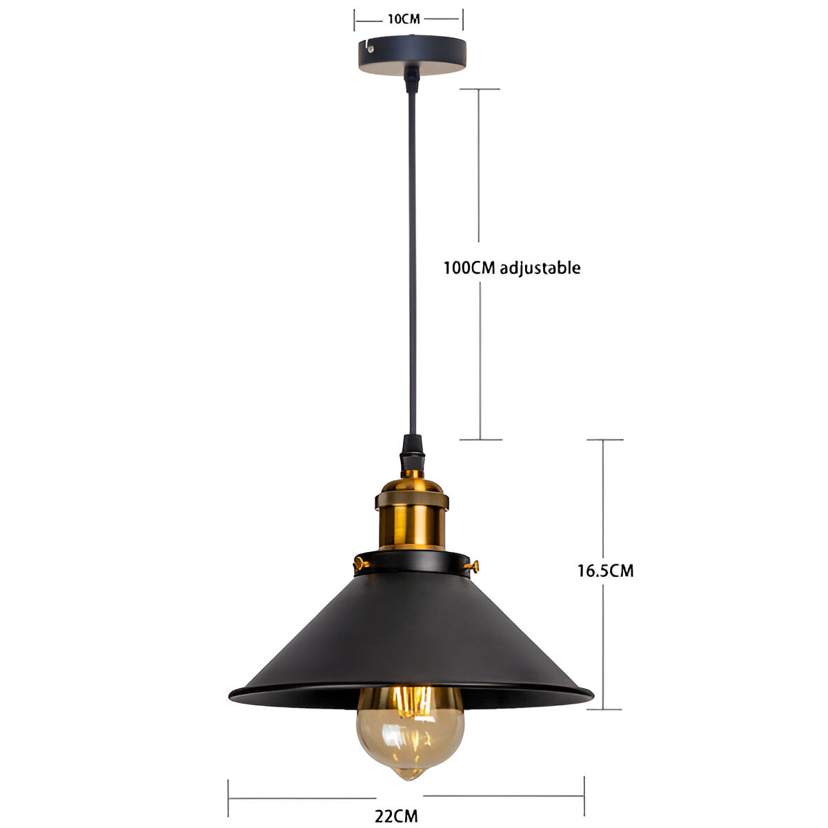 FunnDrop | Suspension Industrielle Rétro en Fer Forgé