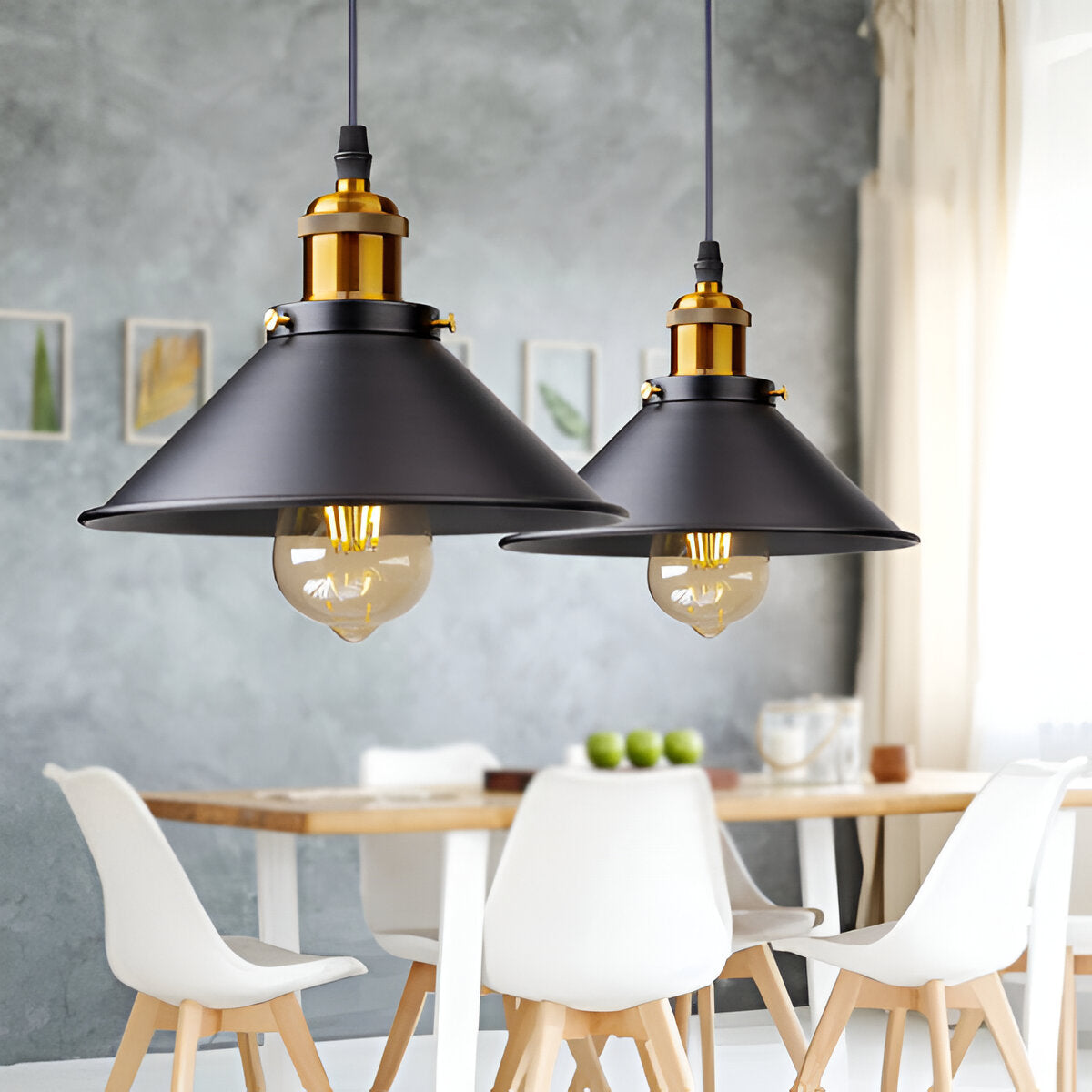 FunnDrop | Suspension Industrielle Rétro en Fer Forgé