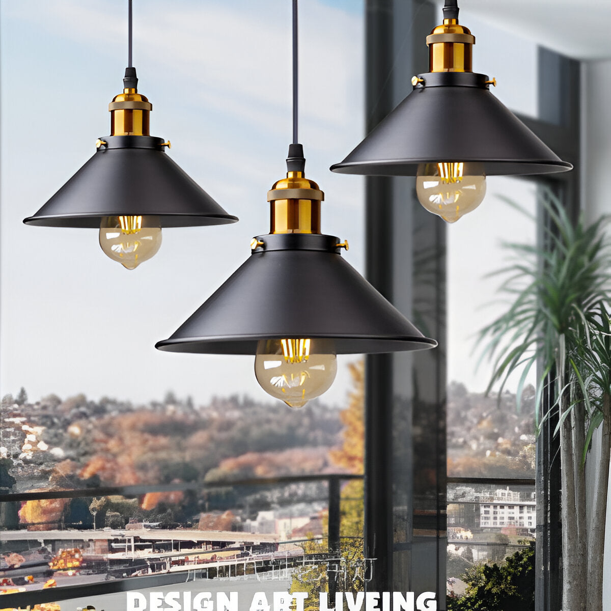 FunnDrop | Suspension Industrielle Rétro en Fer Forgé