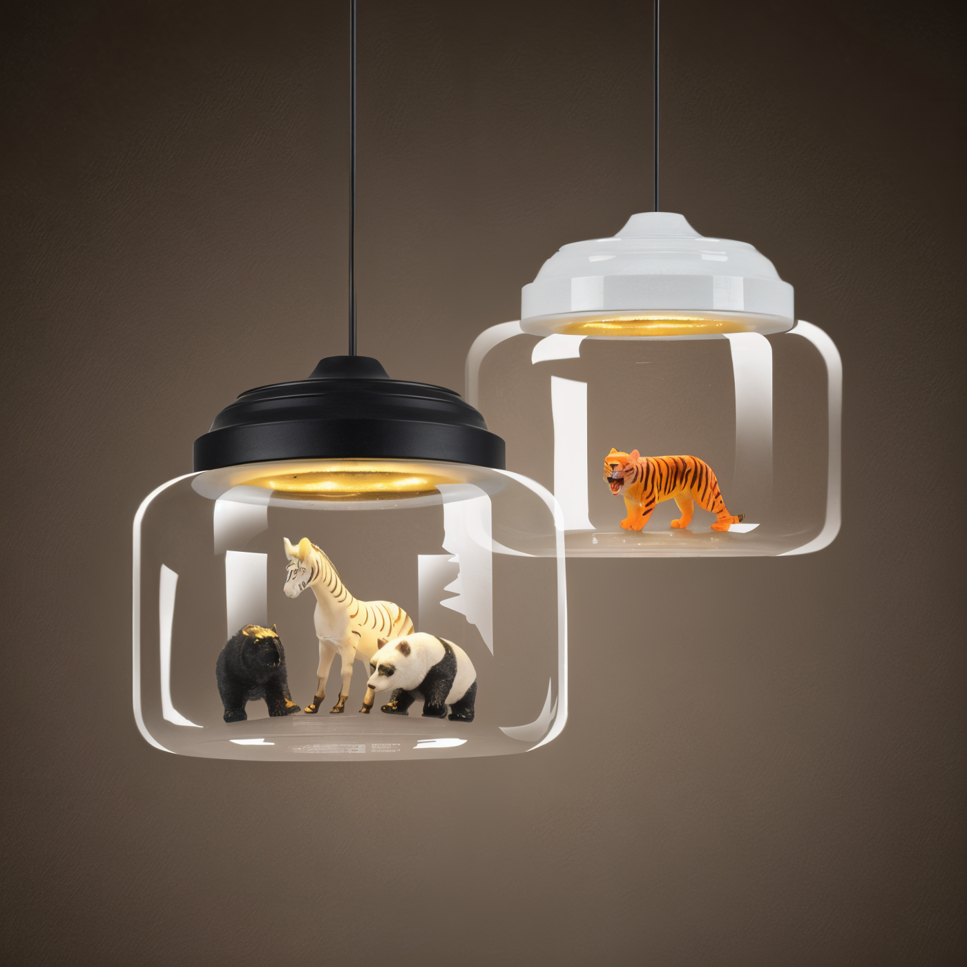 Zoolumia | Ophanging en Glas met Dierlijk Motief – Decoratieve Noordse Stijl