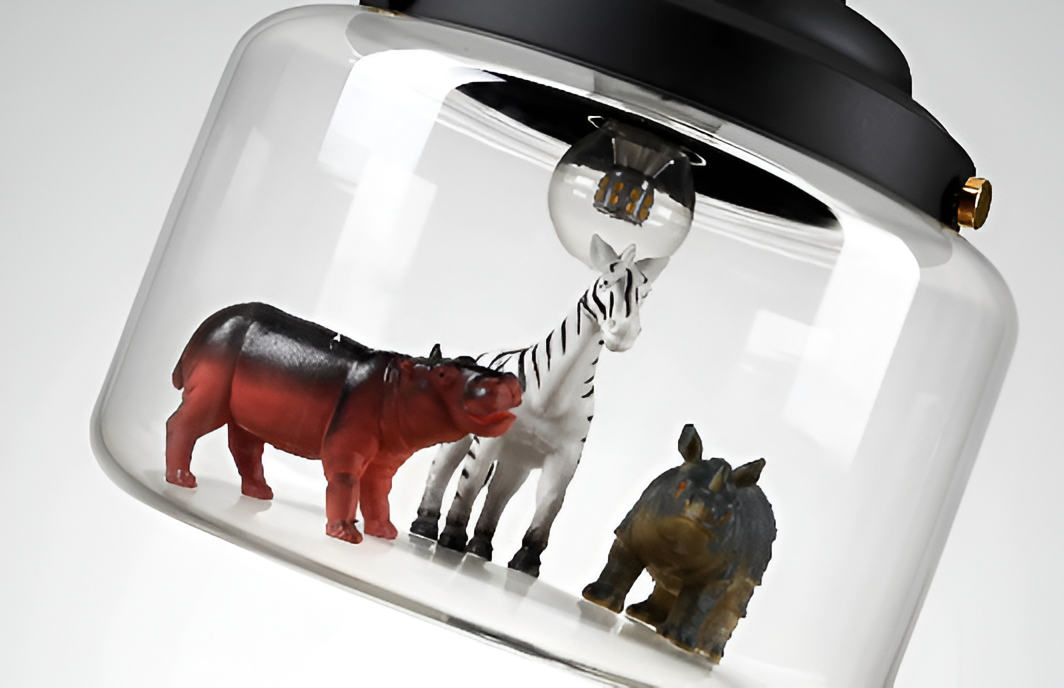 Zoolumia | Ophanging en Glas met Dierlijk Motief – Decoratieve Noordse Stijl