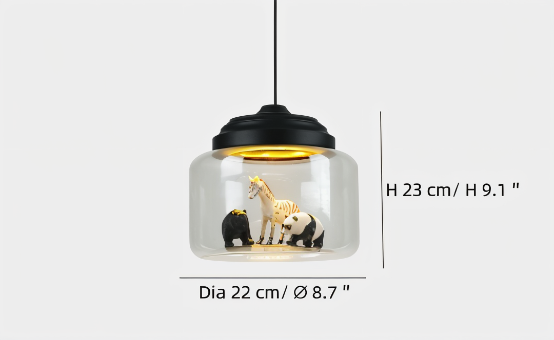 Zoolumia | Ophanging en Glas met Dierlijk Motief – Decoratieve Noordse Stijl