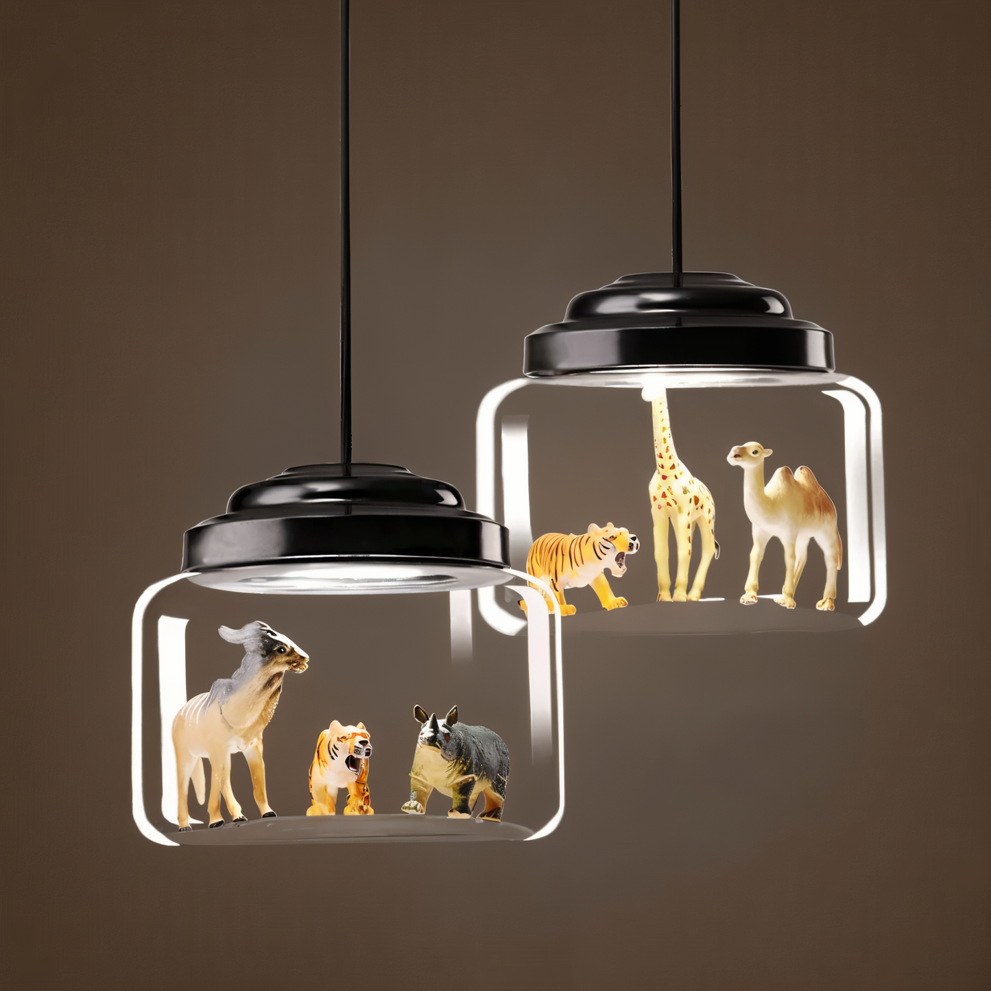 Zoolumia | Ophanging en Glas met Dierlijk Motief – Decoratieve Noordse Stijl